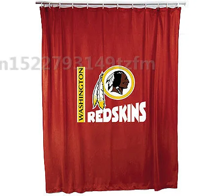 Водостойкая занавеска для душа s Washington redskins, занавеска для душа, полиэфирная ткань, занавеска для ванной комнаты с 12 крючками - Цвет: photo color