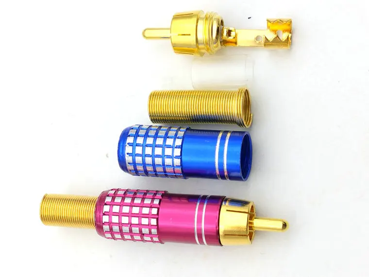 RCA CONNECTOR Gold Male Plug Solder Audio Video Adapter Connectors | Обустройство дома