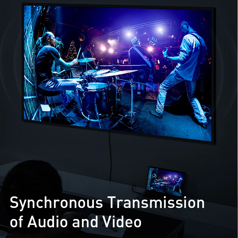 Beste Baseus Displayport naar HDMI Kabel 4K 60Hz DP naar HDMI Kabel Voor Laptop Projector TV Display Port HDMI kabel