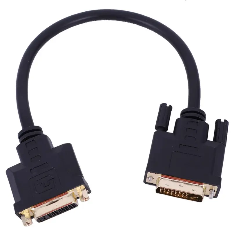 DVI-D Dual Link Мужской цифровой 24+ 1 к DVI 24+ 1 Женский Видео удлинитель 30 см для монитора проектора