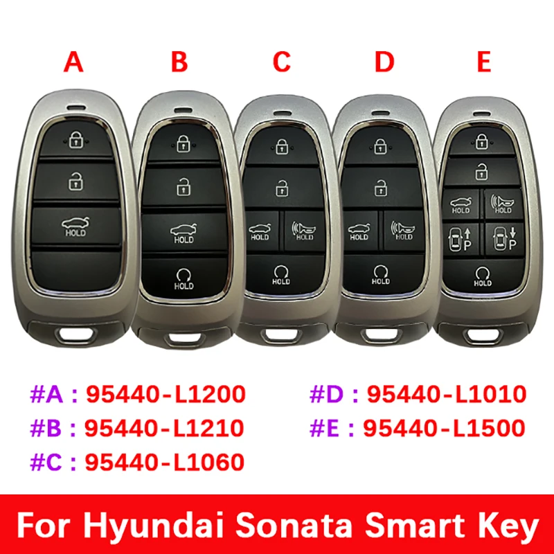 Оригинальная Подлинная Кнопка Hyundai Sonata 3/5/7 4 кнопки 433 МГц 95440-L1200 95440-L1210 95440-L1060