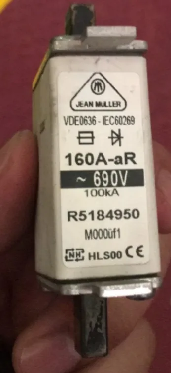 Предохранители: R5184950 160A-aR 690V M000uf1 HLS00/125A 660V HLS00 M000uf1/100A 690V R5084353/63A 690V R5083800 HLS00
