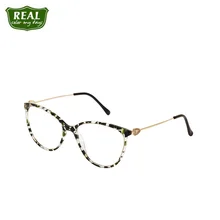 Женские очки из ацетата кошачий глаз, металлическая оправа для ног, шелковый бренд, дизайнерские очки, оптические очки для близорукости по рецепту