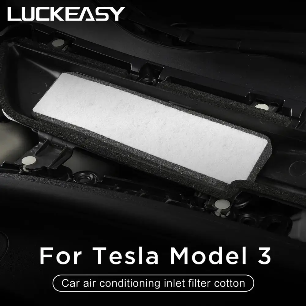 LUCKEASY – couvercle de protection pour trou de ventilation de voiture  Tesla modèle 3, filtre en coton, Grille d'admission de climatisation, 2017  – 2022 - AliExpress