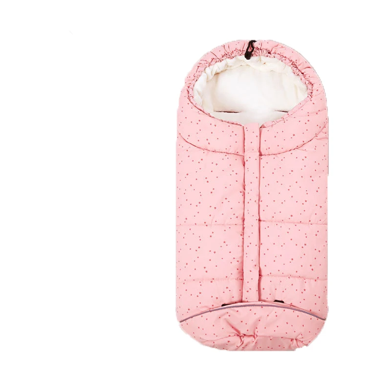 Star Pink Осенне-зимний, утепленный, для детей спальные мешки для новорожденных двойного назначения теплые анти kick Спальный Мешок Многофункциональная коляска мультфильм Hug Стёганое одеяло - Цвет: Star Pink