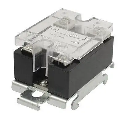 

SSR-10VA 10A Solid State Relay Voltage Resistance Regulator SSR w DIN Rail Base