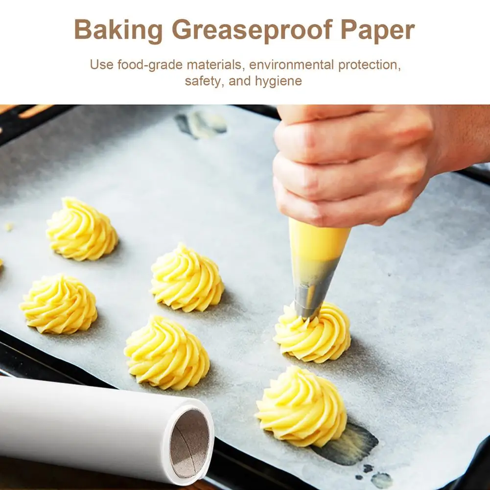 New 5m Baking Paper Parchment Paper Rectangle Baking Sheets Bakery Bbq Party Oil Paper Safe And Healthy Food Grade