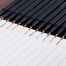 Файнлайнер, 12/24 Цвета Ручка Комплект 0,4 мм концом линии для рисования маркер для белой доски 634B