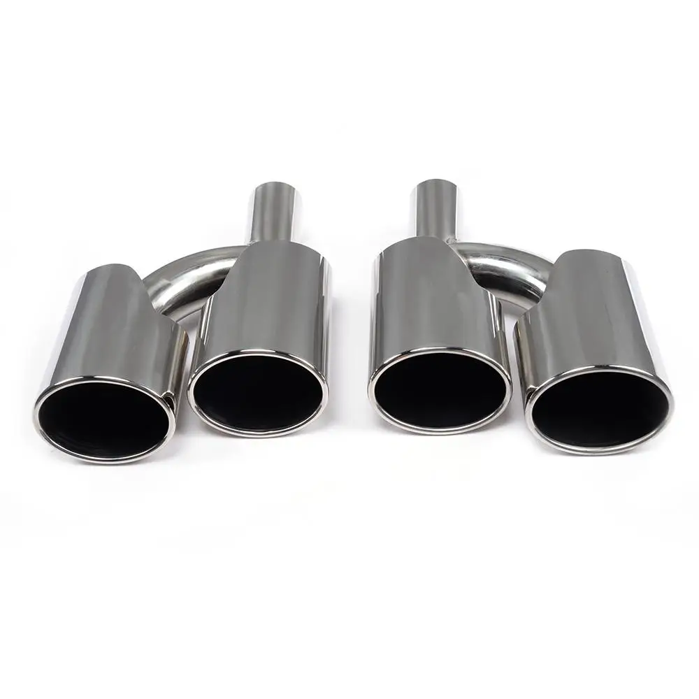 Stainless Steel Muffler Exhaust Pipe End Tips For Benz W205 2014 2015 Stainless Steel Muffler Exhaust Pipe End Tips For Benz W205 2014 2015
