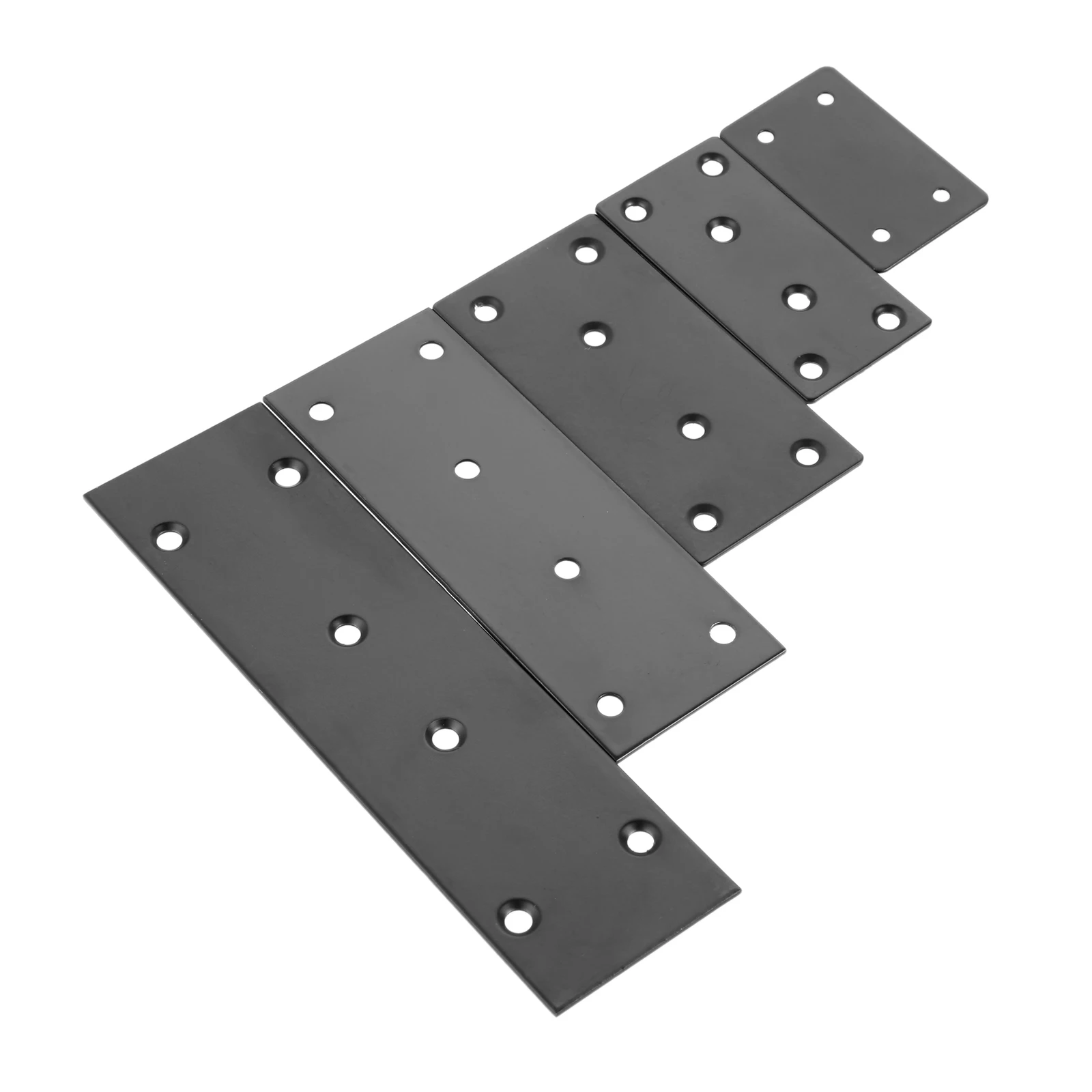 10pcs/set Straight Bracket Stainless Steel Flat Corner Brace Rectangle