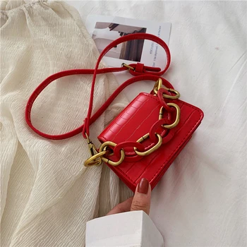 

2020 New Fashion Female Casual Day Messenger Bags Coin Purse Crocodile Pattern Shoulder Small Square Bag Women Mini Bag