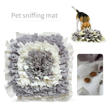 

Dog Snuffle Mat, Hand Woven Dog Sniffing Pad Soft Pet Nose Work Smell Snuffle Mat Training Feeding Foraging Skill Blanket Dog