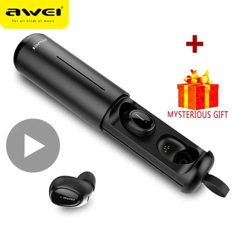 Гарнитура Bluetooth Awei T5 беспроводные TWS наушники 5 0 вкладыши для мобильного телефона