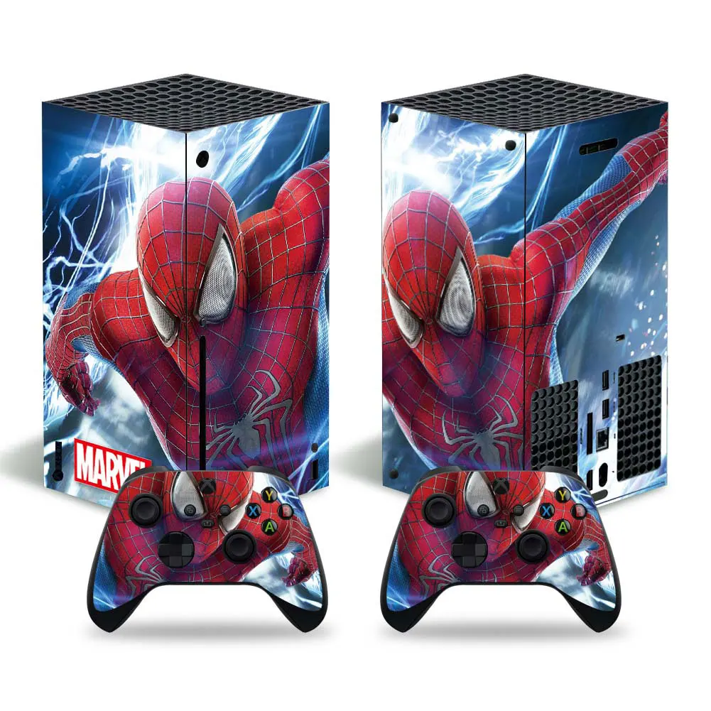 2021 Marvel Iron Man Skin Sticker Decal Cover for Xbox Series X Console and 2 Controllers Xbox Series X Skin Sticker Vinyl 