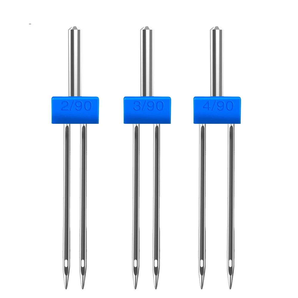 3PCS Sewing Machine Needles Double Twin 2.0/90 3.0/90 4.0/90 for Most Household | Дом и сад