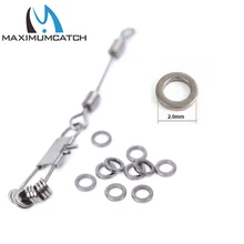 Инструмент для рыбалки Maximumcatch, 100 шт./лот, YM-6046, полированный, для ловли карпа, Круглый палантин, кольцо, рыболовные снасти, аксессуары