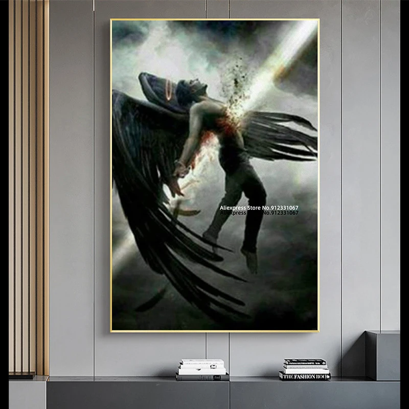 Poster And Prints The Fallen Angel Lucifer TV Series Show Season Oil