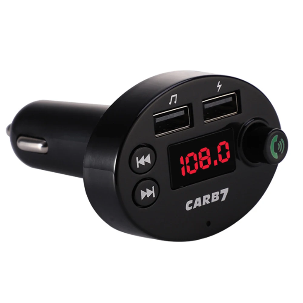 Автомобильный FM передатчик B7 Bluetooth 5 0 MP3 плеер быстрое зарядное устройство с двумя