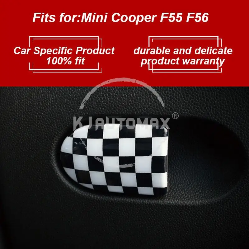 KJAUTOMAX для Mini Cooper F55 F56 красный серый Джек Юнион Джек розовый Checker коробка для хранения ручка украшения ABS