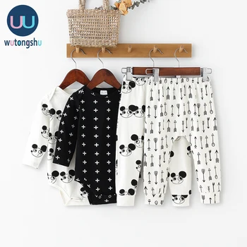

Baby Girl Clothes Set Autumn Cotton Baby Boy Clothes Long Sleeve Winter Baby Rompers+Pants for 0-12M Newborn Baby Girl Outfits