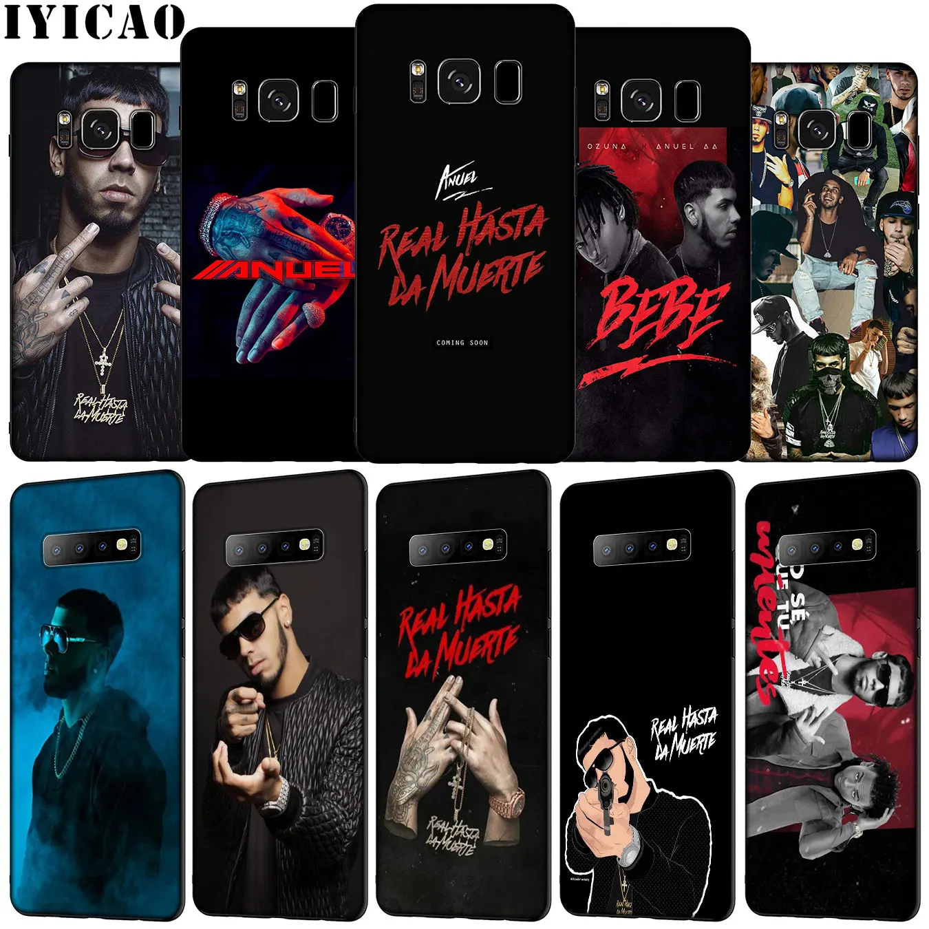 IYICAO Anuel AA pop Soft Silicone Phone Case for Samsung Galaxy S20 Ultra S10e S9 S8 Plus S6 S7 Edge S10 Lite Cover | Мобильные