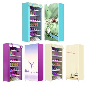 

Shoe Rack Shoe Storage Box Non-woven Fabric Shoes Storage Organizer Easy To Install Shoes Cabinet Stand Holders In Stock