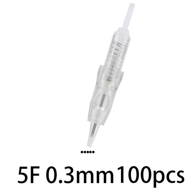 Professional Permanent Makeup Machine Tattoo Gun Eyebrow PMU Machine Pen For Up Eyebrows Eyeliner Lip Microblading Makeup Kit 5F 0.3mm 100pcs