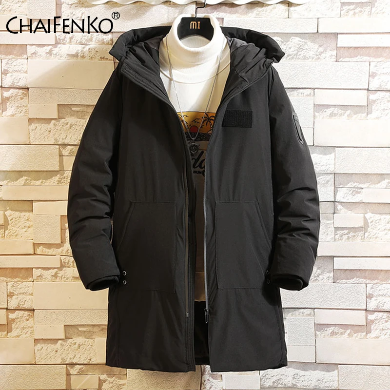 

2020 New Clothing Winter Down Jacket Men Business Long Thick Winter Coat Men Solid Fashion Outerwear Warm Long Men Down Jacket