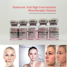 5 мл Гиалуроновая кислота чистая микро молекулярная вода с мезотерапией пистолет Гиалуроновая кислота сыворотка добавить HA& B12 омоложение кожи против старения