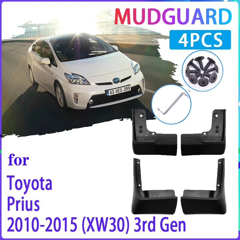 Guardabarros para coche, accesorios para Toyota Prius XW30 2010 ~ 2015 2011  2012 2013 2014|Guardabarros| - AliExpress