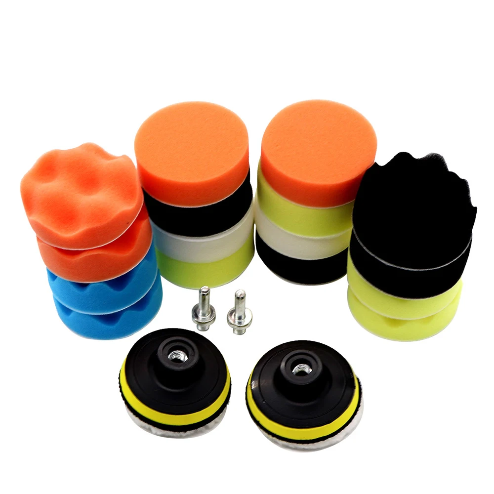 7Pcs Drill Buffing Sponge Pads Car Foam Polishing Kit for Buffer Polisher Sanding Waxing Sealing Glaze Styling | Автомобили и