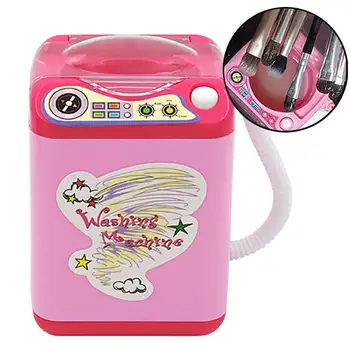 

Mini Makeup Brush Cleaner Automatic Cleaning Washing Machine Pretend Play Toy Children Housekeeping Toys Gift