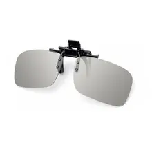 Высокое качество 1 шт. клип на тип Пассивный круговой квадратный поляризованный IMAX 3D IRealD 3D очки клип для 3D ТВ кино/кино