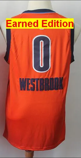 19 Мужские Молодежные женские баскетбольные майки 0 Russell westbrook Jersey - Цвет: 19