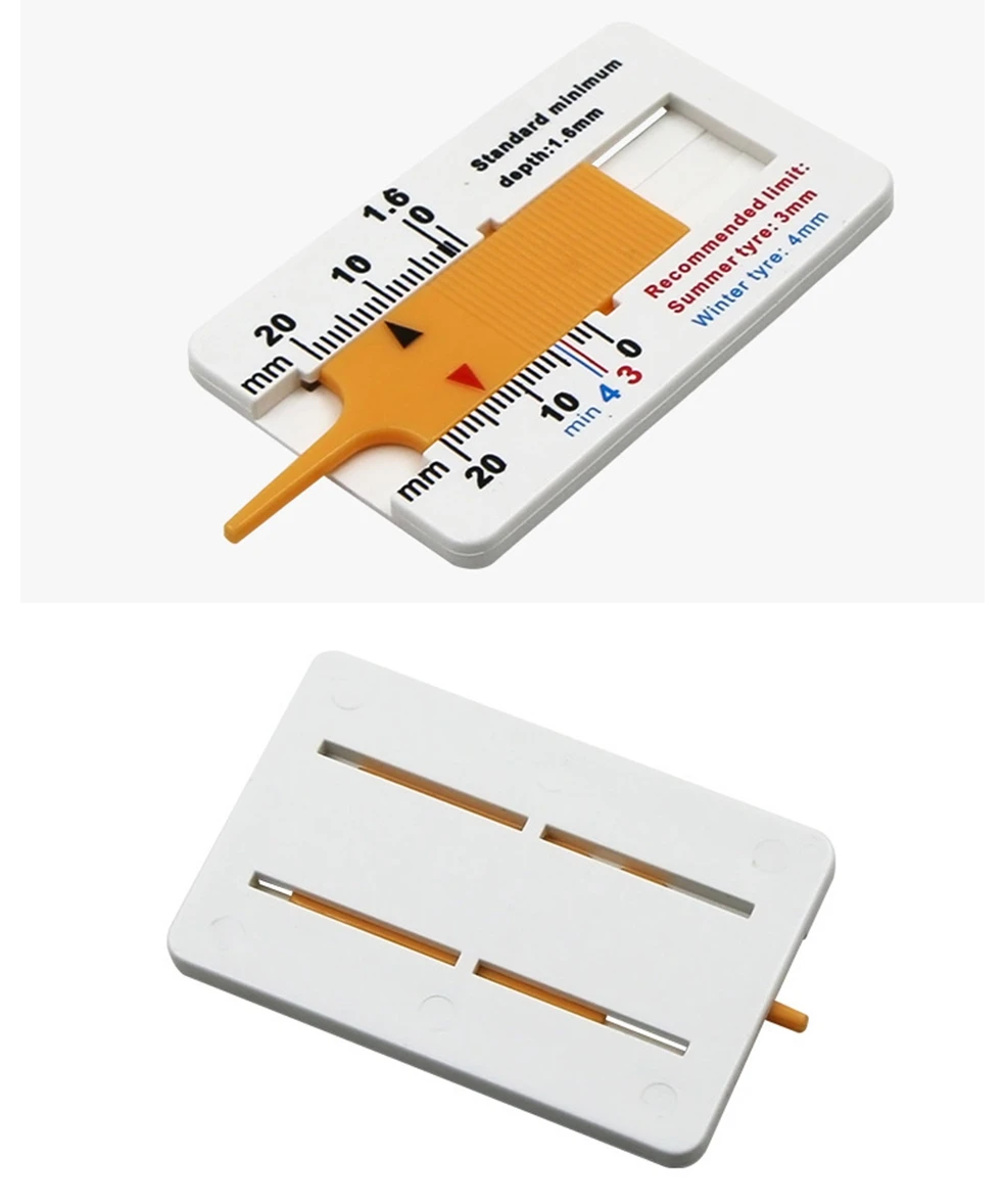 INGBONT Tyre Tire Tread Gauge Precise Car Tire Depth Thickness Meter Detection Bike Motor Truck Check Tester Measuring Tool