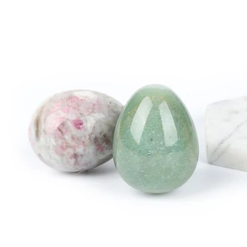 

1PC colourful ellipse natural stones and minerals raw crystal egg shape gem can be usd to decoration home decor and DIY gift