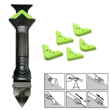 

7 In1 Sealant Tools silicone Remover Scraper Caulk Finisher Grout Kit Tools Kitchen Floor Glass Mould Removal Hand Tools Set