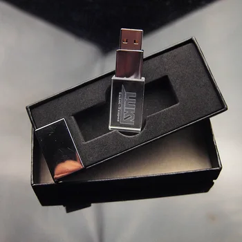 

Modern Crystal + Metal USB Flash Drive 2.0 Pendrive 4GB 8GB 16GB 32GB Pen Drive Custom Logo Memoria USB U Disk Wedding Gifts