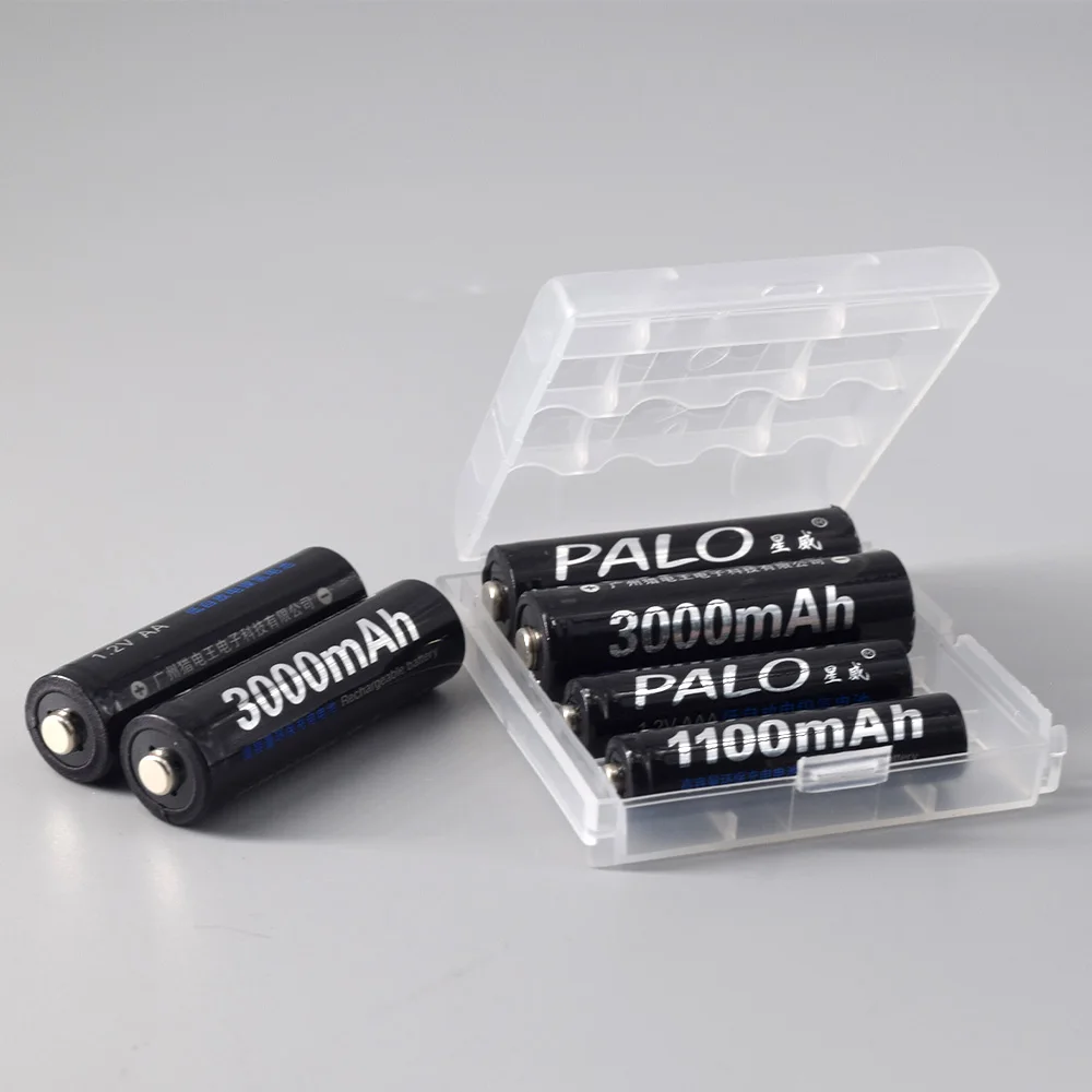 AA 3000mah +1.2v AAA 1100mah Rechargeable Batteries With Smart AA Battery Charger 1.2v Ni-MH Aaa Toy rechargeable nickel metal hydride batteries