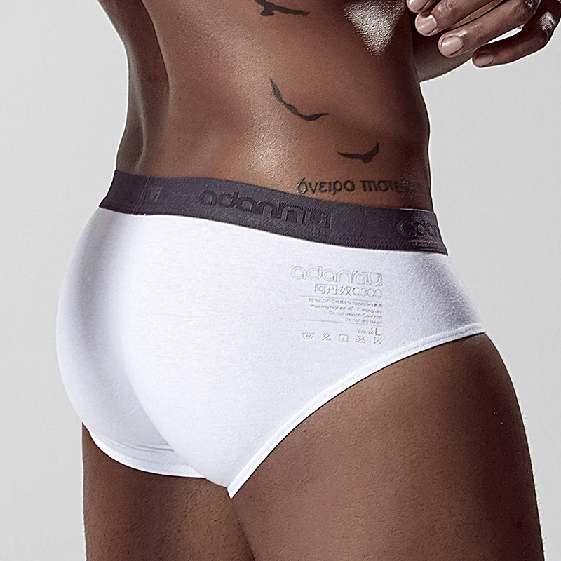 ADANNU Brand Men Underwear Boxer Modal Breathable Comfortable Underpants Male Panties Cueca Tanga Men Boxers Shorts Calzoncillo - Цвет: AD305-white