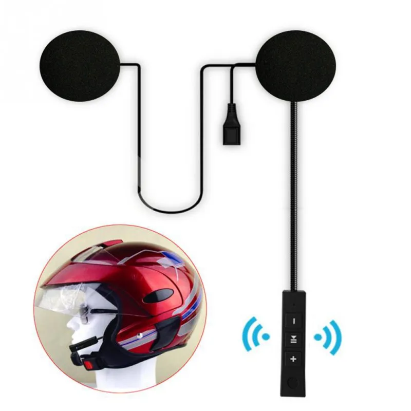 Мотоциклетный шлем Bluetooth 5,0 гарнитура Hands Free вызов регулятор громкости шлем беспроводные наушники