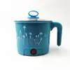 1.5L 220V Multifunction Electric Stainless Steel Hot Pot Mini Noodles Rice Cooker For Travel And Home Using EU/AU/UK/US Plug 1
