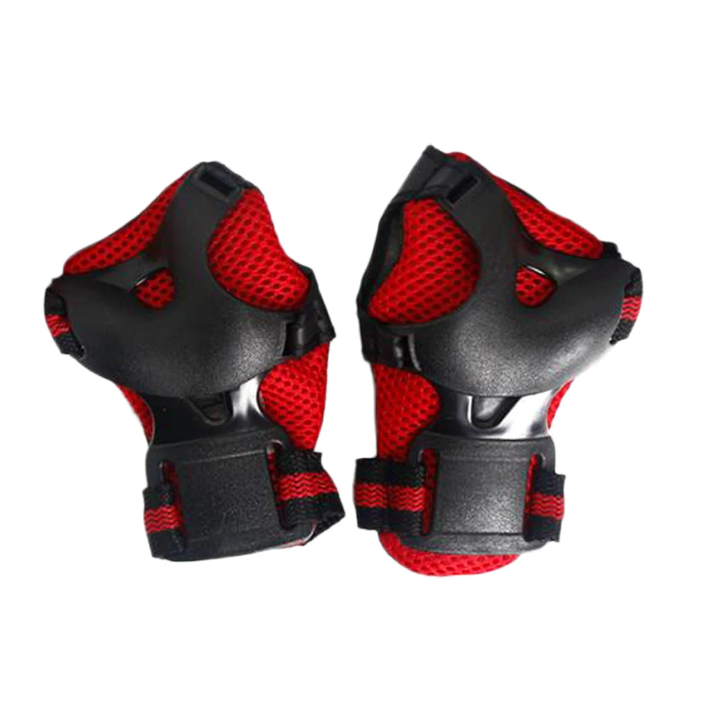 6 Pcs Kids Children Inline & Roller Skating Scooter Knee Wrist Elbow Pad Guard for Roller Skating Scooters Skateboards Cycling