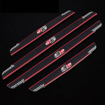

Car Sill Anti-stepping Strip Stickers Universal Modified Protection Strip Door Scratch-resistant Welcome Foot Protection Strip