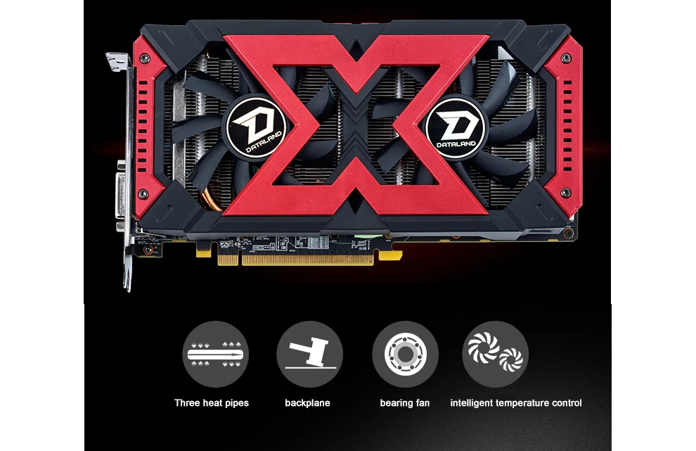 Dataland RX570 4GB X-Serial Gaming Video Card GPU RX 570 4G Graphics Cards Computer Game For AMD Video Cards