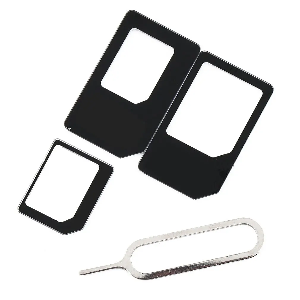 4 в 1 адаптер для SIM карты iPhone 4/5 iPad HTC One X Sumsung Galaxy S3 оптовая продажа|Наборы