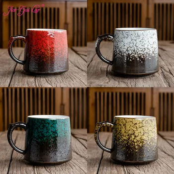 

JIA-GUI LUO 450ML Ceramic mug Coffee cup Coffee Cups Japanese Style Mug Ceramic Cup Household Milk Cup Tea Cup I080