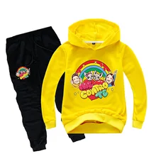 От 2 до 16 лет, Youtube Me Contro Te, комплект одежды, детский спортивный костюм для мальчиков свитер с длинными рукавами для девочек-подростков толстовки и штаны комплект из 2 предметов