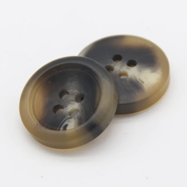 HENGC Resin Imitation Horn Large Decorative Coat Buttons For Clothing Sweater Suit Cardigan Big DIY Sewing Accessories Wholesale YDWH415 Grey