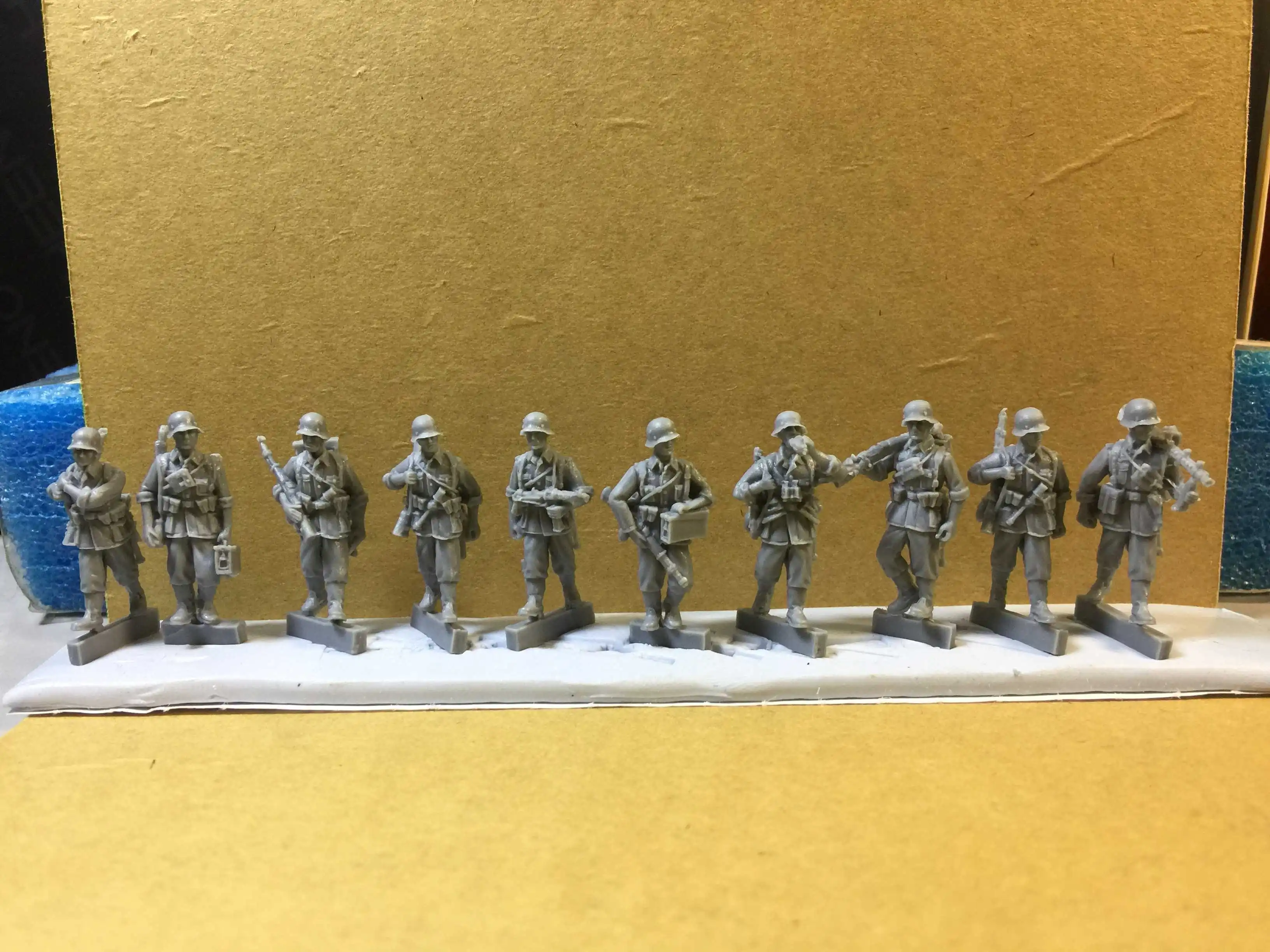Фигурка из смолы super mini 1/72 ww2 Germman march soliders 10 шт./компл. | Игрушки и хобби